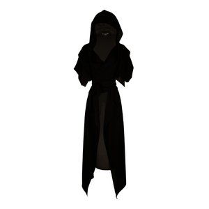 Jennafer Grace Black Trench cloak - size L/XL